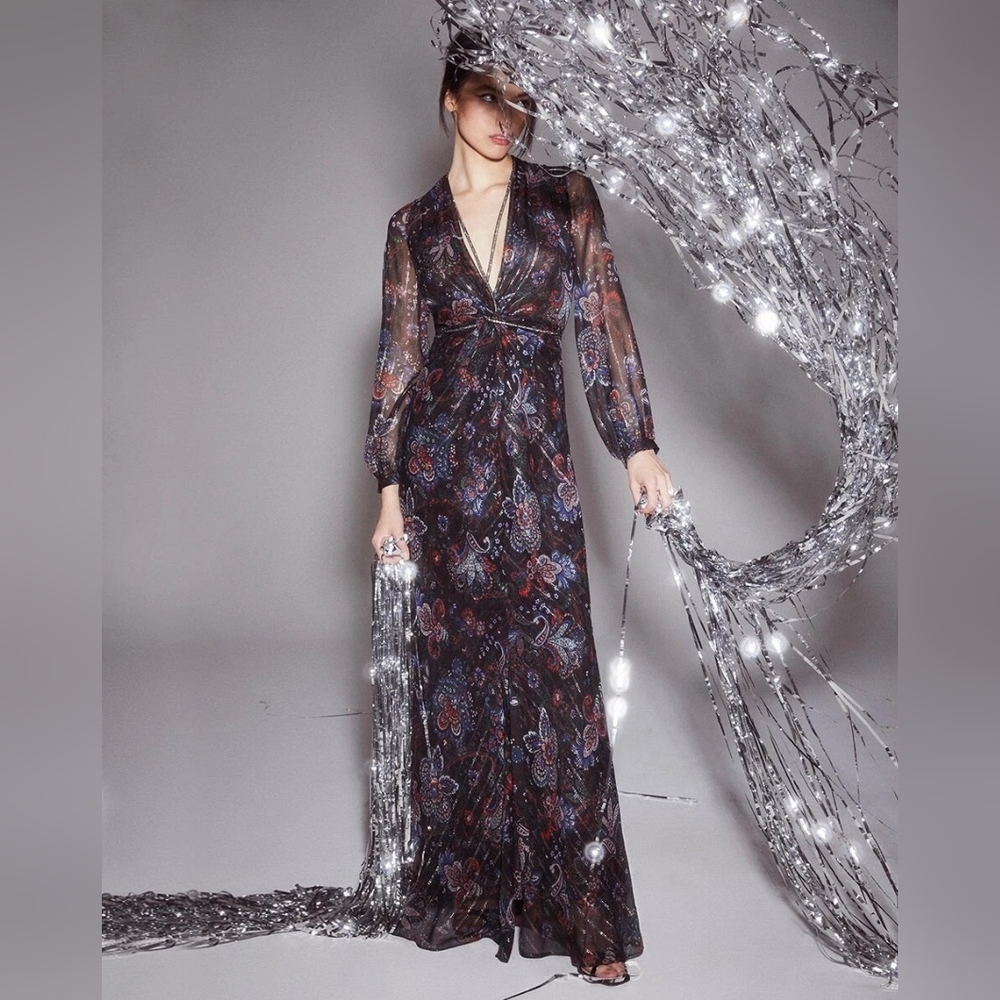NWT Veronica Beard Kaira Maxi Silk Dress